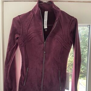 lululemon athletica Women's Plush Maroon define velvet jacket sz6
